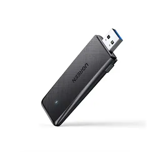 UGREEN 50340 AC1300 Wireless Network Adapter, Dual-Band WiFi 5 USB Adapter, High-Speed Wireless Connectivity, 2.4GHz and 5GHz Support, USB Wireless Internet Dongle for Desktop and Laptop PCs