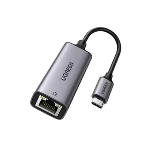 UGREEN 50737 USB Type-C to 10/100/1000M Ethernet Adapter Space Gray, Gigabit RJ45 LAN Adapter, USB-C Connectivity