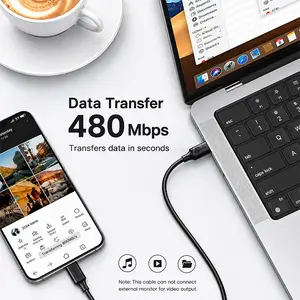 UGREEN 50997 60W USB-C to USB-C PD 3.0 Fast Charging & Data Cable 1M Black, 3A Power Delivery, 480Mbps Data Transfer, Gold-Plated Connectors, Shielded Copper Conductors for iPhone 15, MacBook Pro, iPad Pro, Samsung Galaxy, Google Pixel, PS5 & Nintend