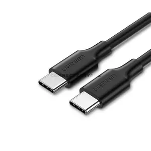 UGREEN 50997 60W USB-C to USB-C PD 3.0 Fast Charging & Data Cable 1M Black, 3A Power Delivery, 480Mbps Data Transfer, Gold-Plated Connectors, Shielded Copper Conductors for iPhone 15, MacBook Pro, iPad Pro, Samsung Galaxy, Google Pixel, PS5 & Nintend