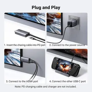 UGREEN 55330 USB-C to HDMI Cable 2m, 4K@60Hz Ultra HD Resolution Support, USB Type-C Male to HDMI Male Connector, High-Definition Audio Video Display Cable Black
