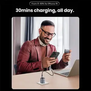 UGREEN 55530 X513 Nexode 30W USB-C GaN Fast Wall Charger Gray, 30W PD 3.0 Fast Charging, PPS & QC 4.0 Support, Single USB-C Port, Thermal Guard Protection, Compact Power Adapter for iPhone, iPad, Samsung Galaxy, Google Pixel & USB-C Devices