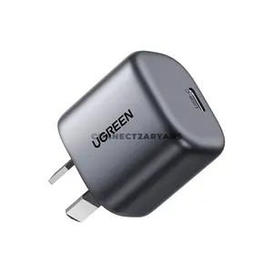 UGREEN 55530 X513 Nexode 30W USB-C GaN Fast Wall Charger Gray, 30W PD 3.0 Fast Charging, PPS & QC 4.0 Support, Single USB-C Port, Thermal Guard Protection, Compact Power Adapter for iPhone, iPad, Samsung Galaxy, Google Pixel & USB-C Devices