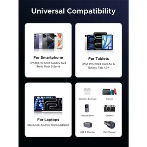 UGREEN 55775 60W USB-C to USB-C PD Fast Charging & Data Sync Cable 2M, 60W Power Delivery, High-Speed Data Transfer, Reinforced Connectors & Durable Construction for Smartphones, Tablets, Laptops, MacBooks & USB-C PD Devices
