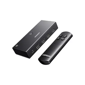 UGREEN 55857 HDMI Switch 3 In 1 Out, 4K@60Hz Ultra HD Resolution Support, HDR10+ HDMI Selector, Remote Control Display Switch, Multi-Source HDMI Switching Adapter