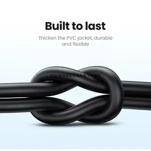 UGREEN 60116 US287 USB 2.0 USB-A to USB-C Fast Charging & Data Sync Cable 1M Black, 18W QC 3.0/2.0, 3A Charging, 480Mbps Data Transfer, 56K Pull-Up Resistor, Tinned Copper Conductors, Aluminum Foil Shielding & Durable PVC Jacket