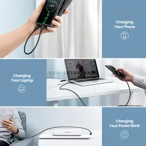 UGREEN 60118 USB-A to USB-C Charging & Sync Cable 2M Black, Fast Charging, High-Speed Data Transfer, Universal USB-C Device Compatibility, Durable Reinforced Construction for Smartphones, Tablets & Laptops