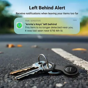 UGREEN 60387 Smart Bluetooth Finder Wireless Tracking Device, Anti-Lost Alarm, App Control, Real-Time Item Locator, Compact Black Smart Tracker