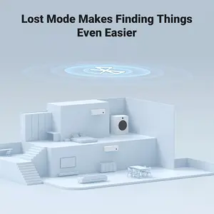 UGREEN 60387 Smart Bluetooth Finder Wireless Tracking Device, Anti-Lost Alarm, App Control, Real-Time Item Locator, Compact Black Smart Tracker
