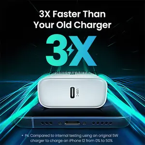 UGREEN 60450 20W USB-C PD 3.0 Fast Charging Power Adapter EU White, Single USB-C Port, Power Delivery Fast Charging, Smart Safety Protection, Compact Lightweight Wall Charger for iPhone, iPad, Samsung Galaxy, Google Pixel & USB-C Devices