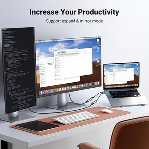 UGREEN 70444 USB-C to HDMI Adapter, 4K Ultra HD Video Output Support, USB Type-C Display Adapter, Compact Aluminum Alloy Design, High-Definition Audio and Video Converter for Monitor, TV and Projector Connectivity