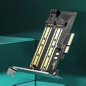 UGREEN 70504 M.2 M-Key & B-Key to PCIe 3.0 x4 Expansion Card, 32Gbps Transfer Speed, Desktop Adapter, Black