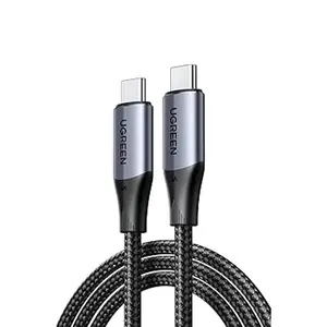 UGREEN 80150 USB-C 3.2 Gen2 Cable 1m, 240W Power Delivery Fast Charging, 10Gbps High-Speed Data Transfer, 4K@60Hz Video Output Support, Braided USB Type-C Male to Male Cable