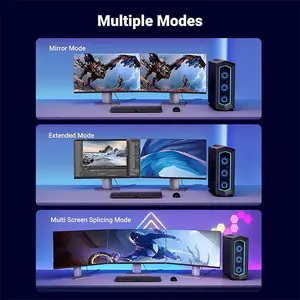 UGREEN 80393 DisplayPort 1.4 Cable 3m, 8K@60Hz and 4K@144Hz High Refresh Rate Support, 32.4Gbps Bandwidth, Braided Jacket Design, DisplayPort Male to Male Premium Audio Video Cable Black