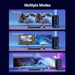 UGREEN 80394 DisplayPort 1.4 Cable 5m, 8K@60Hz and 4K@144Hz High Refresh Rate Support, 32.4Gbps Bandwidth, Braided Jacket Design, DisplayPort Male to Male Audio Video Cable Black