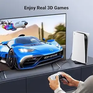 UGREEN 80402 HDMI 2.1 Cable 1.5m, 8K@60Hz and 4K@120Hz Ultra HD Resolution Support, 48Gbps Bandwidth, Braided Jacket Design, High-Speed Audio Video Transmission Cable Black