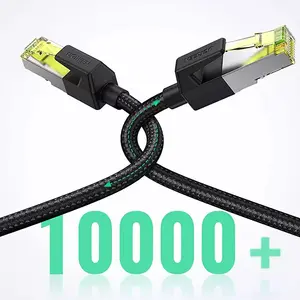 UGREEN 80425 Cat7 Ethernet Cable 5m, 10Gbps High-Speed Network Performance, 600MHz Bandwidth, Shielded RJ45 Connectors, Gold-Plated Contacts, Gigabit LAN Internet Cable Black
