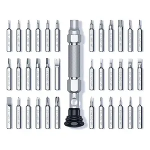 UGREEN 80459 38-in-1 Aluminum Alloy Precision Screwdriver Set, Magnetic Bit Tool Kit, Portable Storage Case, Professional Electronics Repair Toolkit