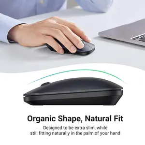 UGREEN 90372 Portable Wireless Mouse, 2.4GHz Wireless Connectivity, Compact Lightweight Design, Precision Optical Tracking, Plug-and-Play USB Receiver Mouse Black