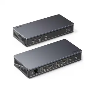 UGREEN 90912 USB-C to 2×USB 3.2 + USB-C 3.2 + 2×HDMI + 2×DisplayPort + RJ45 + PD Converter 10Gbps 4K@60Hz 9-in-1 Hub