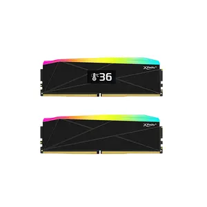 v-color Manta XFinity+ OLED DDR5 Black Edition 32GB (16GBx2) 6000MT/s CL28 ARGB Gaming Memory, Real-Time OLED Display, Dual-Channel Kit & Premium SK Hynix Memory ICs