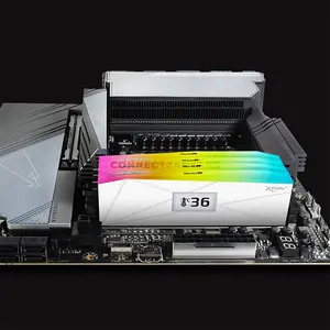 v-color Manta XFinity+ OLED DDR5 White Edition 32GB (16GBx2) 6000MT/s CL28 ARGB Gaming Memory, Real-Time OLED Display, Dual-Channel Kit & Premium SK Hynix Memory ICs