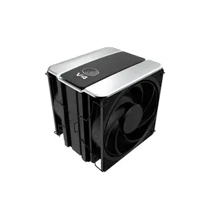 Cooler Master V4 Alpha Black Dual Tower CPU Air Cooler, High-Performance Dual Heatsink Design, Advanced Air Cooling Solution, Premium CPU Cooling System