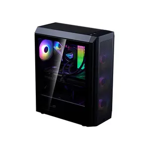 XPG VALOR AIR PLUS Compact Mid-Tower Chassis Black, ATX Case, 4×120mm ARGB Fans, Tempered Glass, 360mm Radiator Support