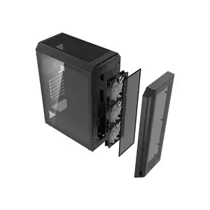 XPG VALOR AIR PLUS Compact Mid-Tower Chassis Black, ATX Case, 4×120mm ARGB Fans, Tempered Glass, 360mm Radiator Support