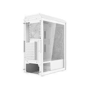 XPG VALOR AIR PLUS Compact Mid-Tower Chassis White, ATX Case, 4×120mm ARGB Fans, Tempered Glass, 360mm Radiator Support