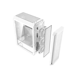 XPG VALOR AIR PLUS Compact Mid-Tower Chassis White, ATX Case, 4×120mm ARGB Fans, Tempered Glass, 360mm Radiator Support