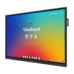 ViewSonic ViewBoard IFP7534 75-Inch 4K UHD EDLA Interactive Display, Multi-Touch Collaboration Panel, Smart Android Integration, Large Format Educational and Business Presentation Display