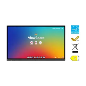 ViewSonic ViewBoard IFP7534 75-Inch 4K UHD EDLA Interactive Display, Multi-Touch Collaboration Panel, Smart Android Integration, Large Format Educational and Business Presentation Display