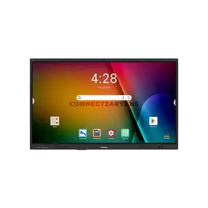 ViewSonic ViewBoard IN7504V-C 75-Inch 4K UHD EDLA Interactive Display, 40-Point Touch, Android 14, 50MP 4K Camera, 8GB RAM, 128GB Storage, 8-Mic Array & Dual 20W Speakers