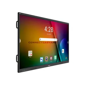 ViewSonic ViewBoard IN7504V-C 75-Inch 4K UHD EDLA Interactive Display, 40-Point Touch, Android 14, 50MP 4K Camera, 8GB RAM, 128GB Storage, 8-Mic Array & Dual 20W Speakers