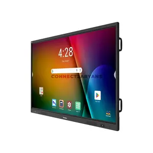 ViewSonic ViewBoard IN7504V-C 75-Inch 4K UHD EDLA Interactive Display, 40-Point Touch, Android 14, 50MP 4K Camera, 8GB RAM, 128GB Storage, 8-Mic Array & Dual 20W Speakers