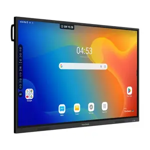 ViewSonic ViewBoard IN7505-C 75 Inch 4K Interactive Display, 3840×2160 UHD Resolution, 50-Point Multi-Touch Technology, Android 16 EDLA Certification, USB-C Connectivity, Interactive Collaboration and Smart Classroom Display