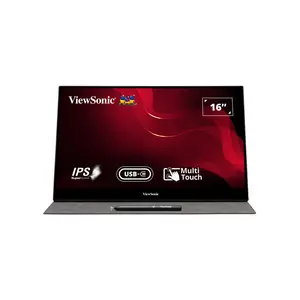 ViewSonic TD1655 15.6 Inch Portable Touch Screen LED Monitor, Full HD 1920×1080 Resolution, USB-C Connectivity, Interactive Travel and Productivity Display