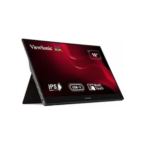 ViewSonic TD1655 15.6 Inch Portable Touch Screen LED Monitor, Full HD 1920×1080 Resolution, USB-C Connectivity, Interactive Travel and Productivity Display