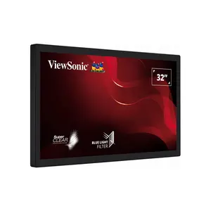 ViewSonic TD3207 32 Inch 4K UHD Touch Screen LED Monitor, 3840×2160 Resolution, Interactive Multi-Touch Display, Professional Productivity and Collaboration Monitor