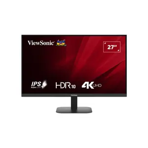 ViewSonic VA2708-4K-MHD 27 Inch 4K UHD LED Monitor, 3840×2160 Resolution, HDMI and DisplayPort Connectivity, Large Workspace Productivity Display for Home and Office