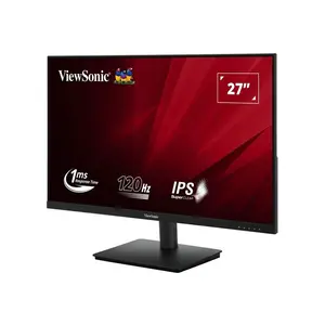 ViewSonic VA270A-H 27 Inch Full HD 120Hz IPS LED Monitor, 1920×1080 Resolution, Frameless IPS Panel Design, High Refresh Rate Productivity and Everyday Computing Display