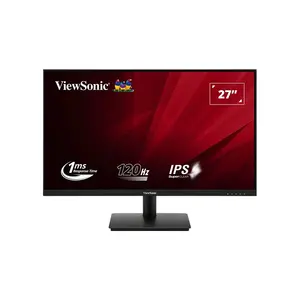 ViewSonic VA270A-H 27 Inch Full HD 120Hz IPS LED Monitor, 1920×1080 Resolution, Frameless IPS Panel Design, High Refresh Rate Productivity and Everyday Computing Display