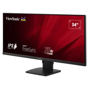ViewSonic VA3456-MHDJ 34 Inch UWQHD UltraWide IPS Monitor, 3440×1440 Productivity Display with HDMI & DisplayPort