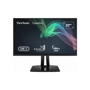 ViewSonic VP2756-2K 27 Inch QHD Professional IPS Monitor, 2560×1440 Resolution, Factory Color Calibrated IPS Panel, USB-C Connectivity, Professional Productivity and Creative Display
