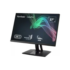 ViewSonic VP2756-4K 27 Inch 4K UHD Professional IPS Monitor, 3840×2160 Resolution, Factory Color Calibrated IPS Panel, USB-C Connectivity, Professional Creative Workstation Display