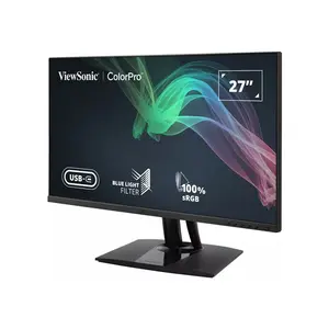 ViewSonic VP2756-4K 27 Inch 4K UHD Professional IPS Monitor, 3840×2160 Resolution, Factory Color Calibrated IPS Panel, USB-C Connectivity, Professional Creative Workstation Display