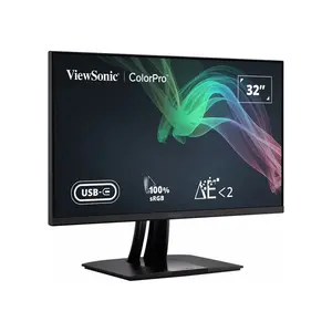 ViewSonic VP3256-4K 32 Inch 4K UHD Professional IPS Monitor, 3840×2160 Resolution, Factory Color Calibrated IPS Panel, HDR Support, Professional Content Creation and Productivity Display