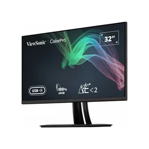 ViewSonic VP3256-4K 32 Inch 4K UHD Professional IPS Monitor, 3840×2160 Resolution, Factory Color Calibrated IPS Panel, HDR Support, Professional Content Creation and Productivity Display
