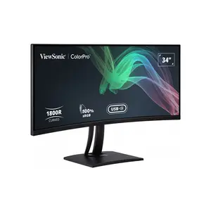 ViewSonic VP3481A 34 Inch Ultrawide QHD Professional Monitor, 3440×1440 IPS Productivity Display with USB-C Connectivity